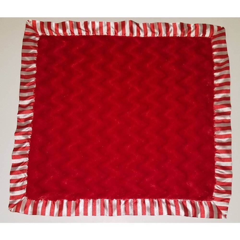 Little Wishes Hobby Lobby Lovey Red White Square Stripes Minky Dot Fleece Satin